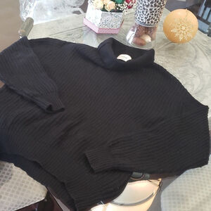 Aritzia WILFRED WAFFLE KNIT OVERSIZED CHUNKY MERINO WOOL SWEATER